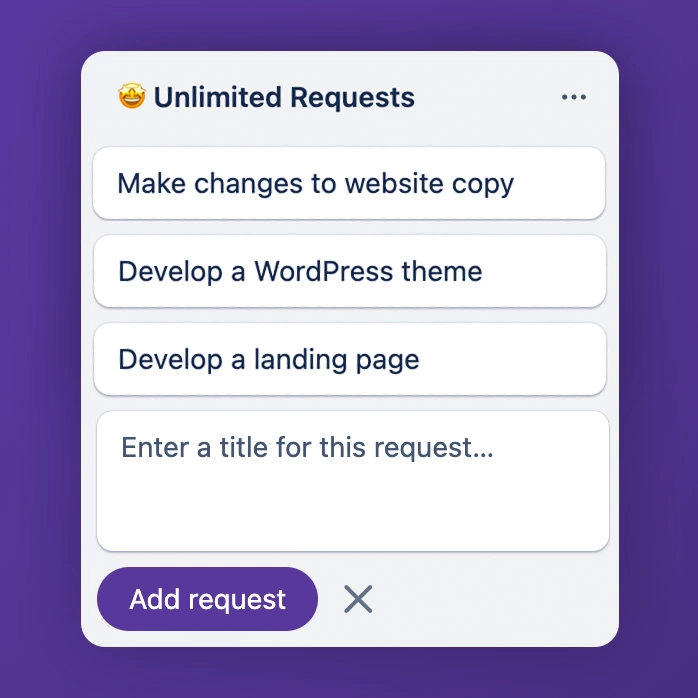 Image illustrating submitting unlimited requests